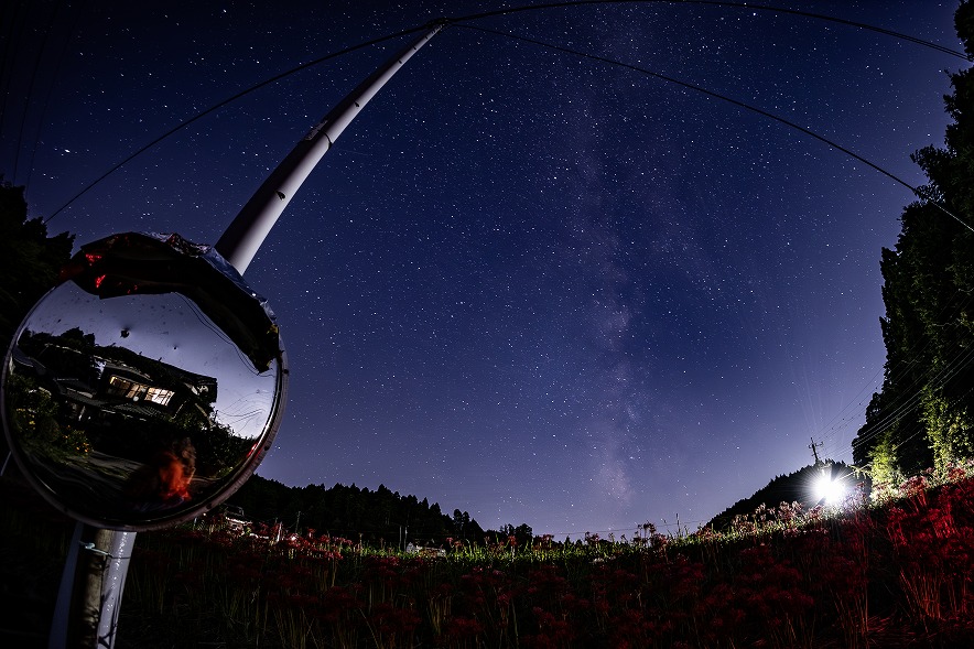 天の川と彼岸花
